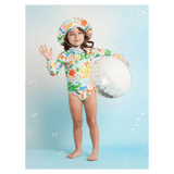 Halcyon Nights 3 Years to 6 Years Long Sleeve Zip Bather - Tropicool