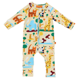 Halcyon Nights Newborn to 12-18 Months Long Sleeve Romper - Zoo Crew