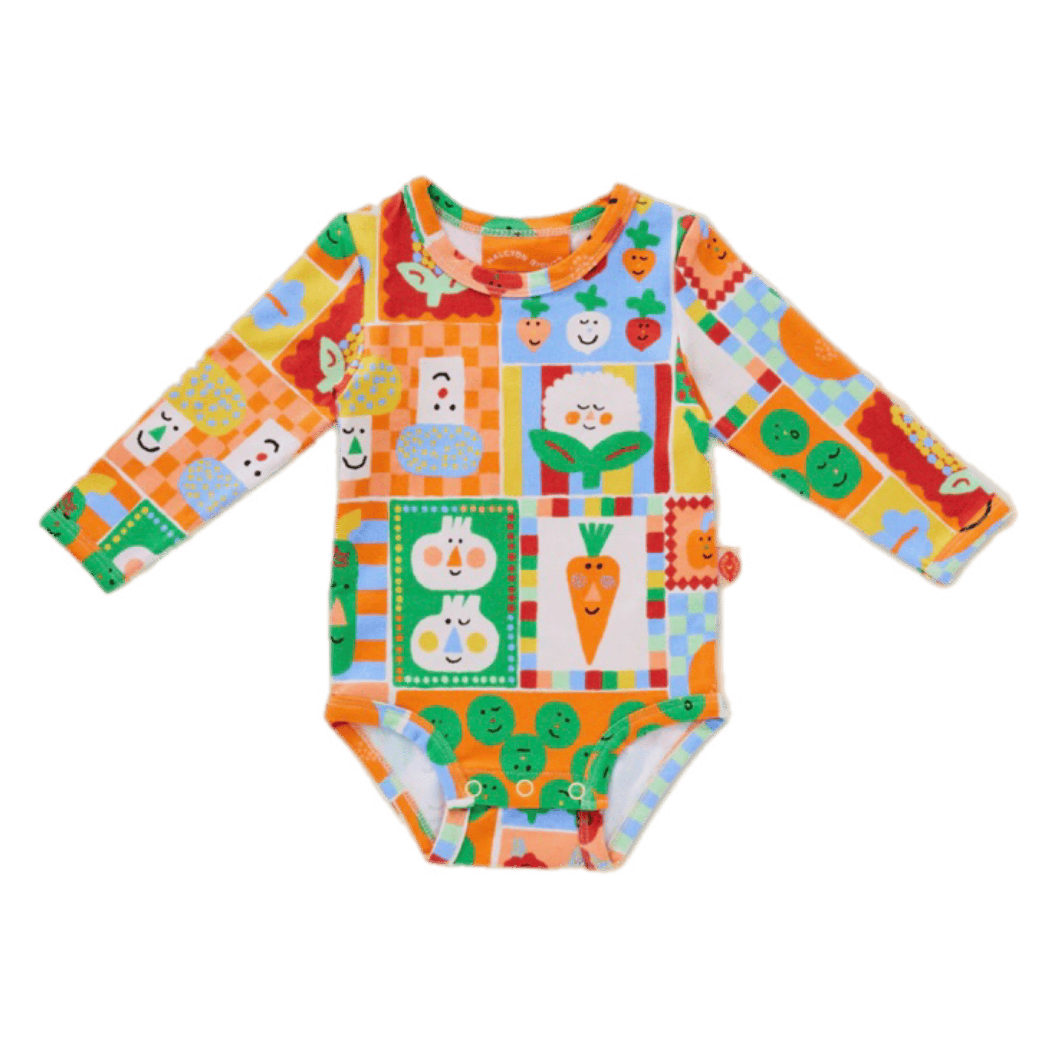 Halcyon Nights Newborn to 12-18 Months NB Long Sleeve Bodysuit - Pocket Patch