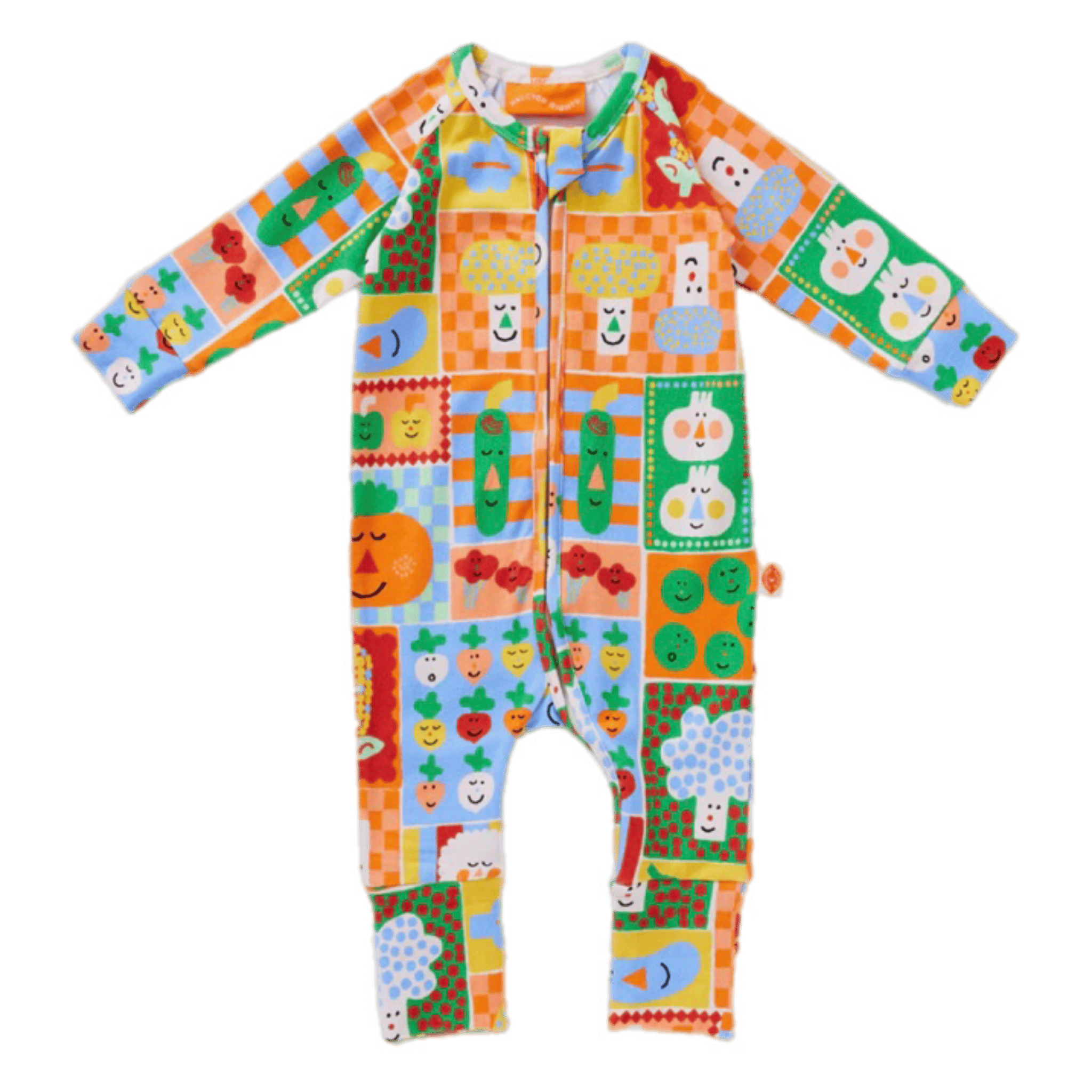 Halcyon Nights Newborn to 12-18 Months NB Long Sleeve Romper - Pocket Patch