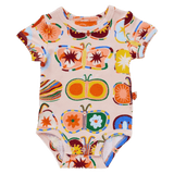 Halcyon Nights Newborn to 12-18 Months Short Sleeve Bodysuit - Flutterby