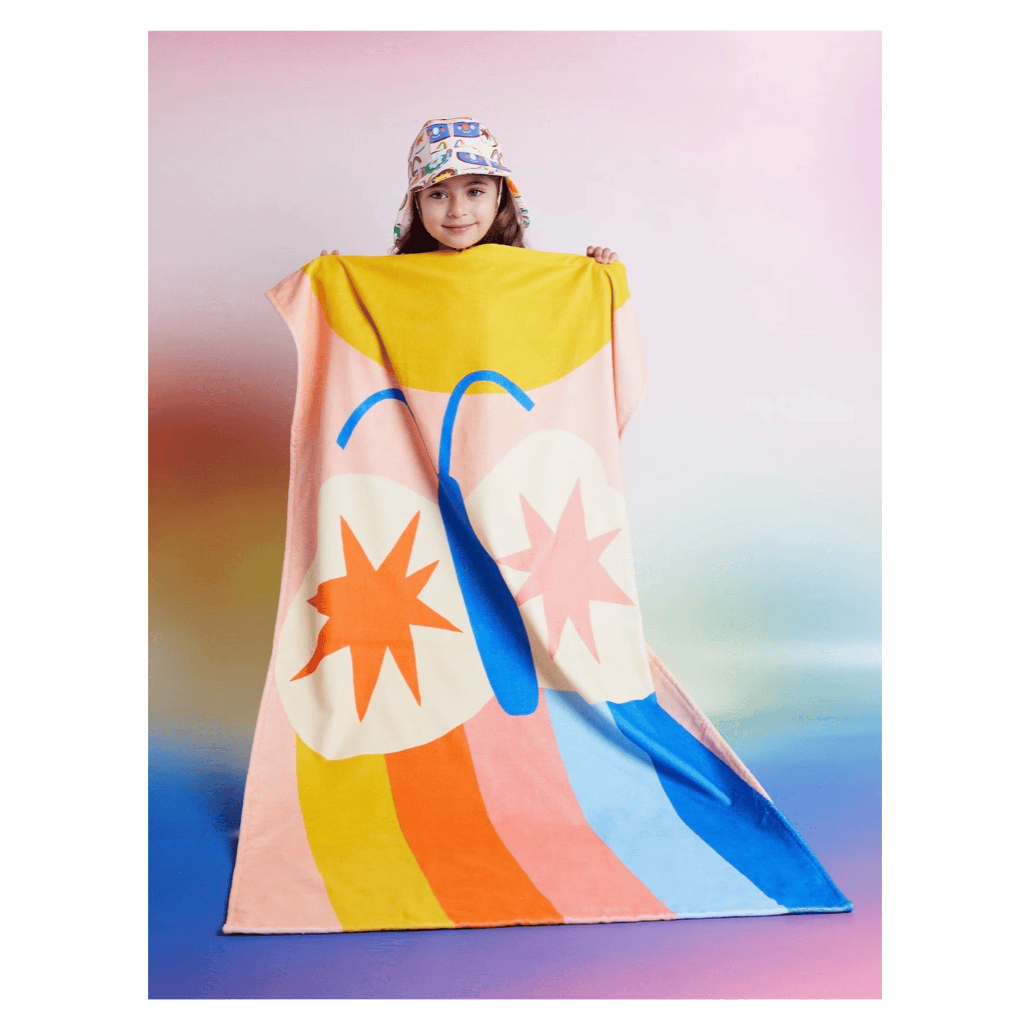 Halcyon Nights One Size Beach Towel - Flutterby