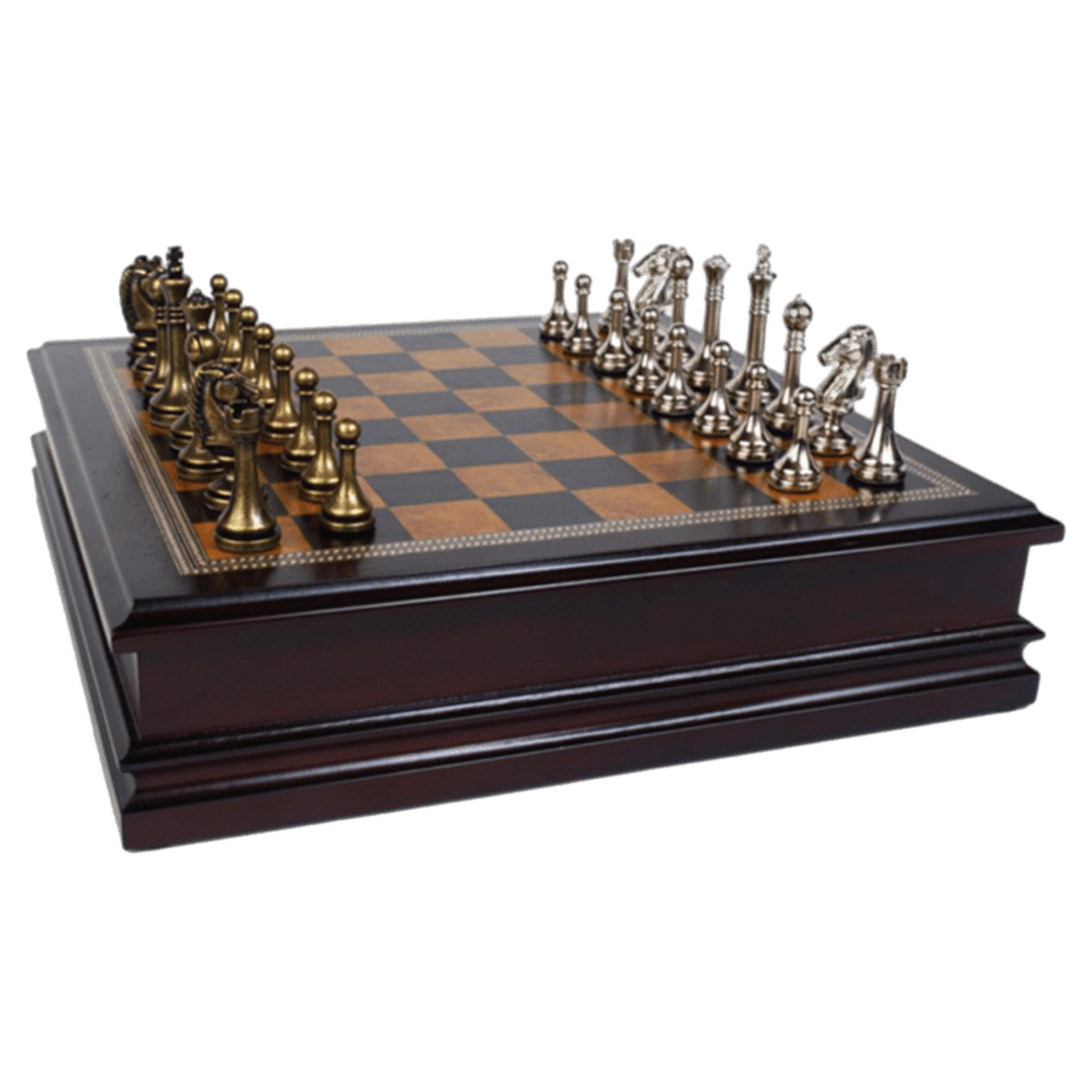 Hansen 8 Plus Deluxe Wooden Chess Box