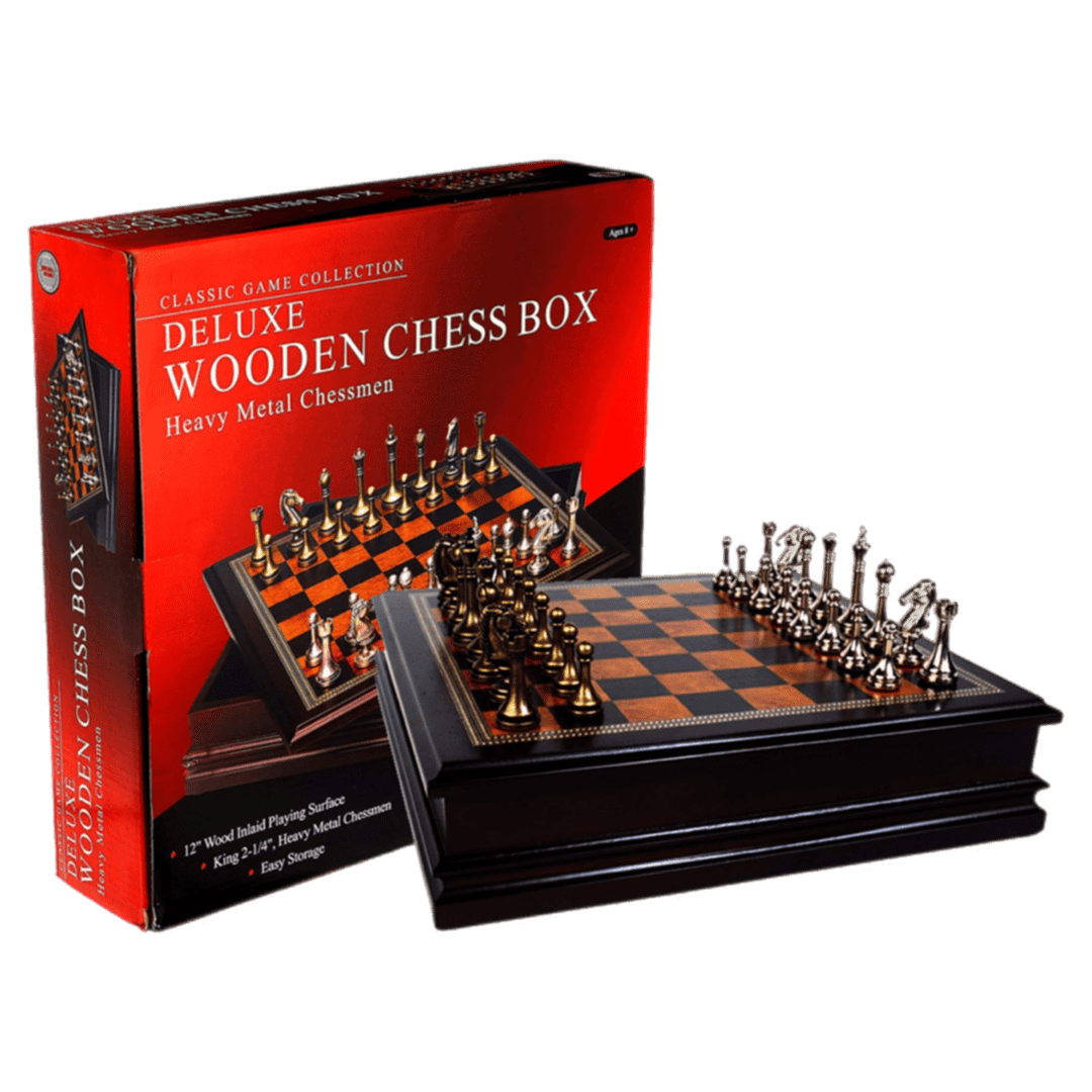 Hansen 8 Plus Deluxe Wooden Chess Box