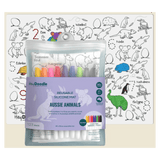 HeyDoodle 3 Plus Aussie Animals Classic Colouring & Doodle Mats