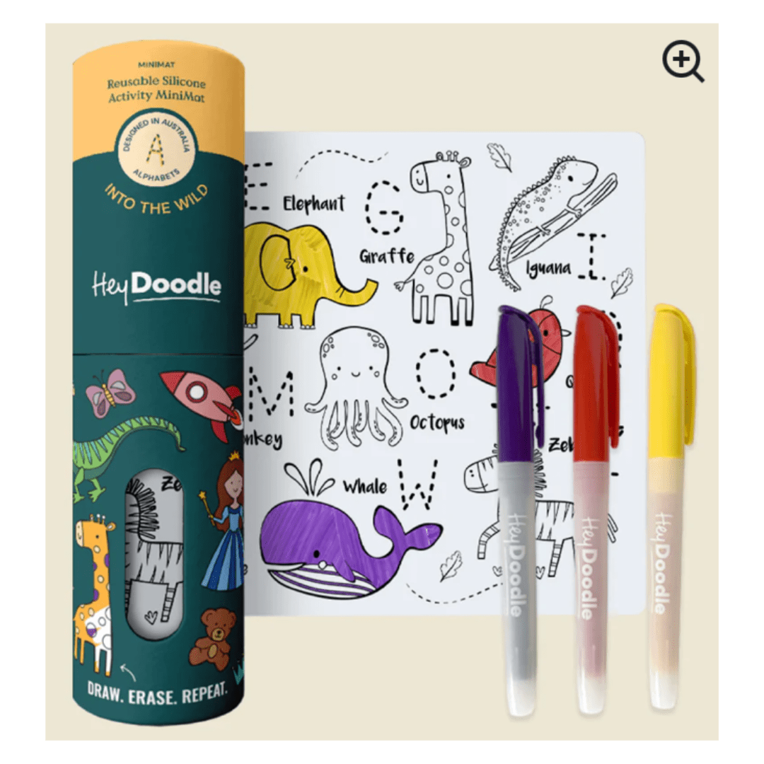 HeyDoodle 3 Plus Into The Wild Mini Colouring & Doodle Mat