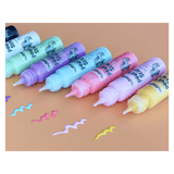 HeyDoodle 3 Plus Peel & Stick Glitter Paint - Easy Peel and Stickable Colours x 6