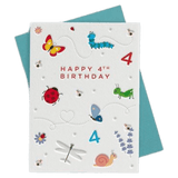 Heyyy Ltd 4 Plus Greeting Card - Age 4 Bugs