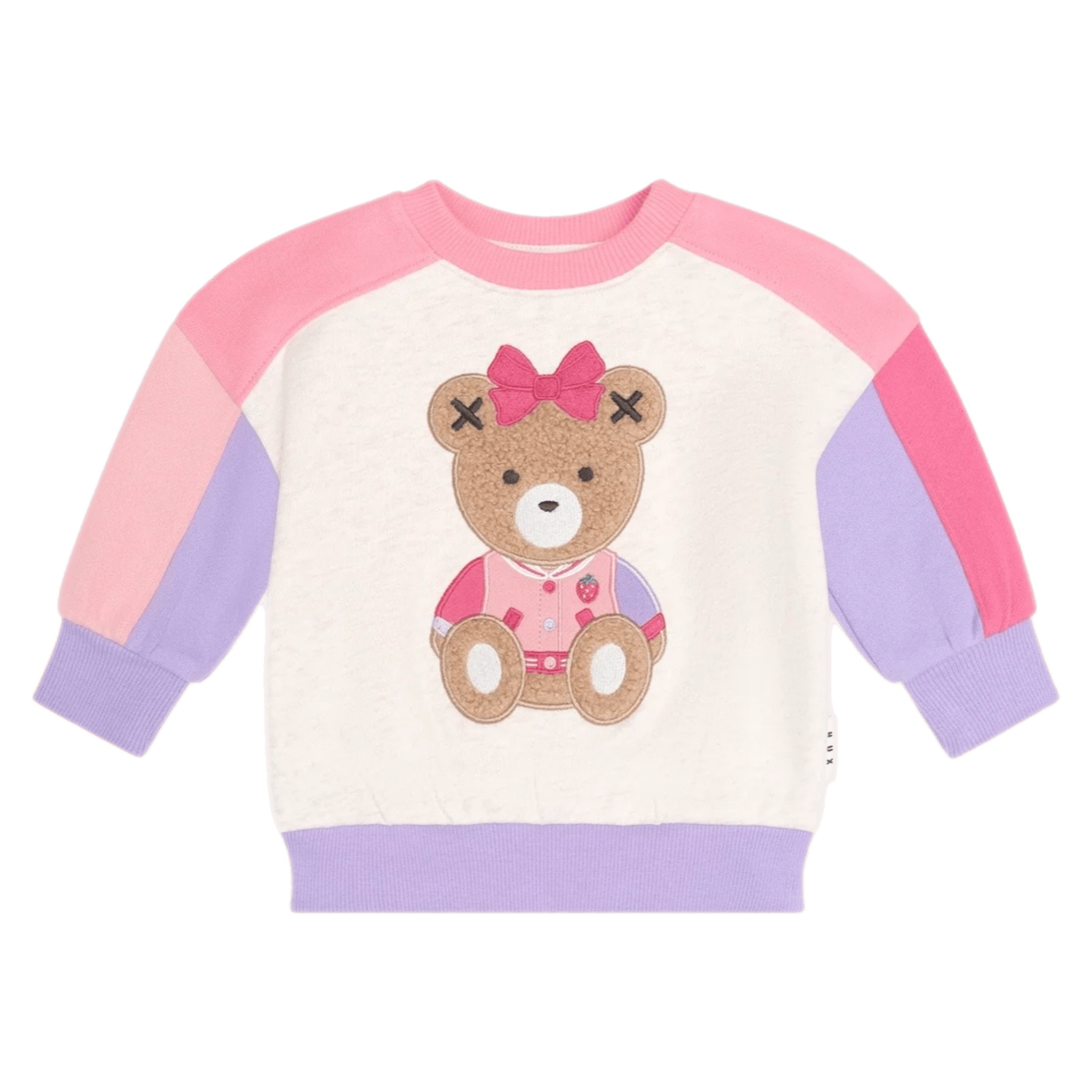 Huxbaby 0-3 Months to 5 Years Colour Block Sitting Huxette Sweatshirt - Multi