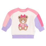 Huxbaby 0-3 Months to 5 Years Colour Block Sitting Huxette Sweatshirt - Multi