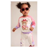 Huxbaby 0-3 Months to 5 Years Colour Block Sitting Huxette Sweatshirt - Multi