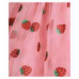 Huxbaby 1 Year to 5 Years Strawberry Emb S/SLV Tulle Dress - Strawberry Crème