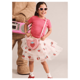 Huxbaby 2 Years to 5 Years Sequin Strawberry Tulle Skirt - Ecru