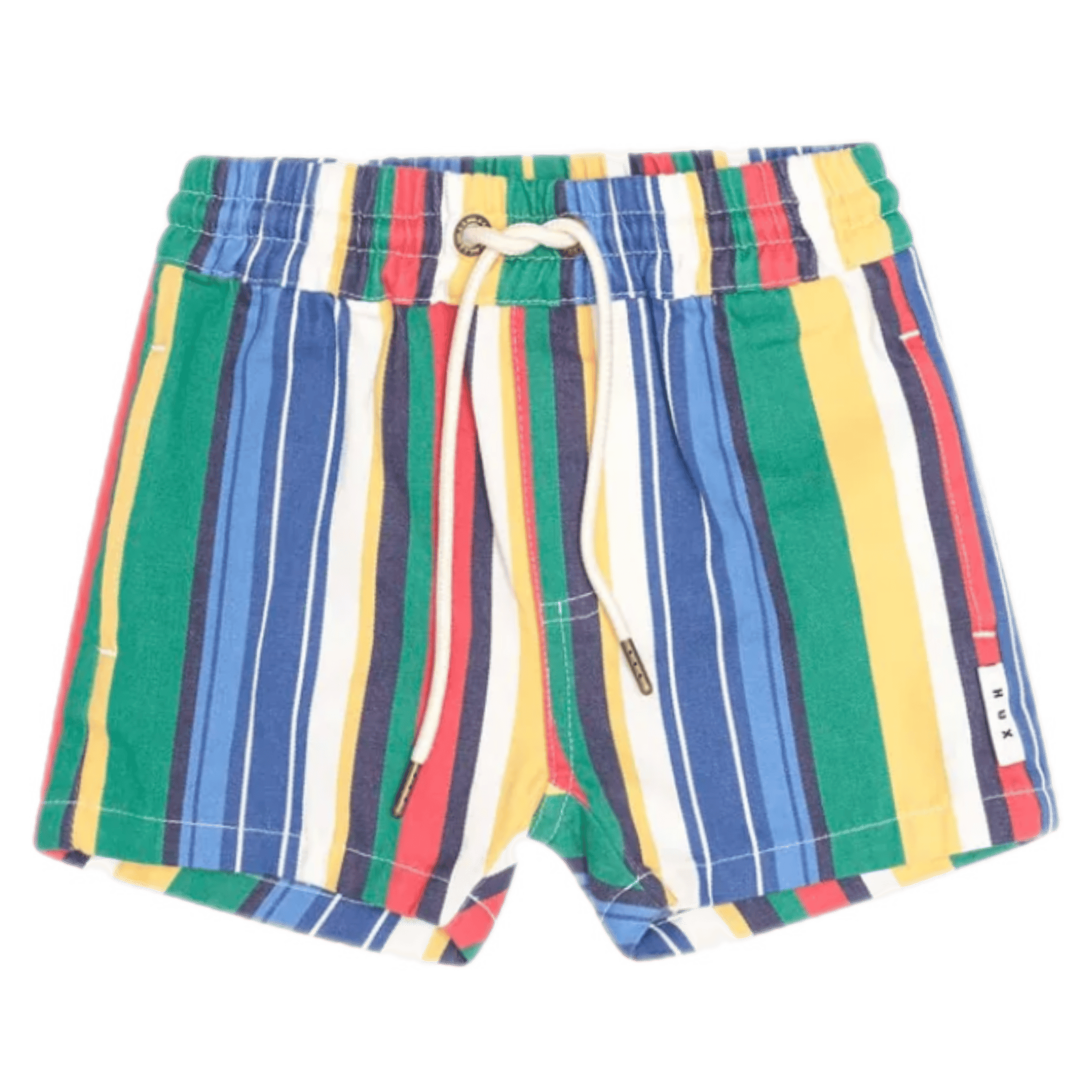 Huxbaby 3-6 Months to 5 Years 3-6M Variegated Stripe Drawcord Short - Multi