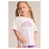 Huxbaby 3-6 Months to 5 Years Magical Rainbow Slouchy Tee - White