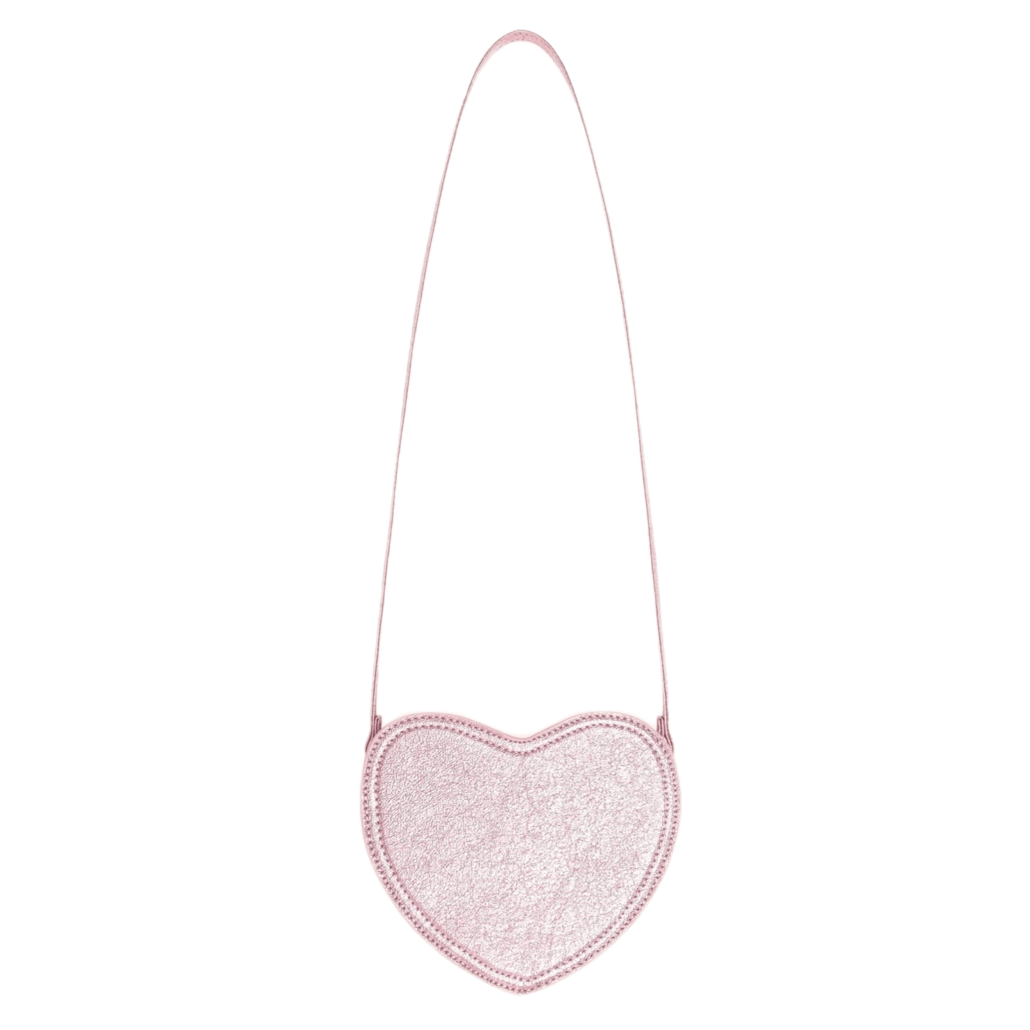 Huxbaby 3 Plus Strawberry Sequin Heart Bag - Strawberry Metallic