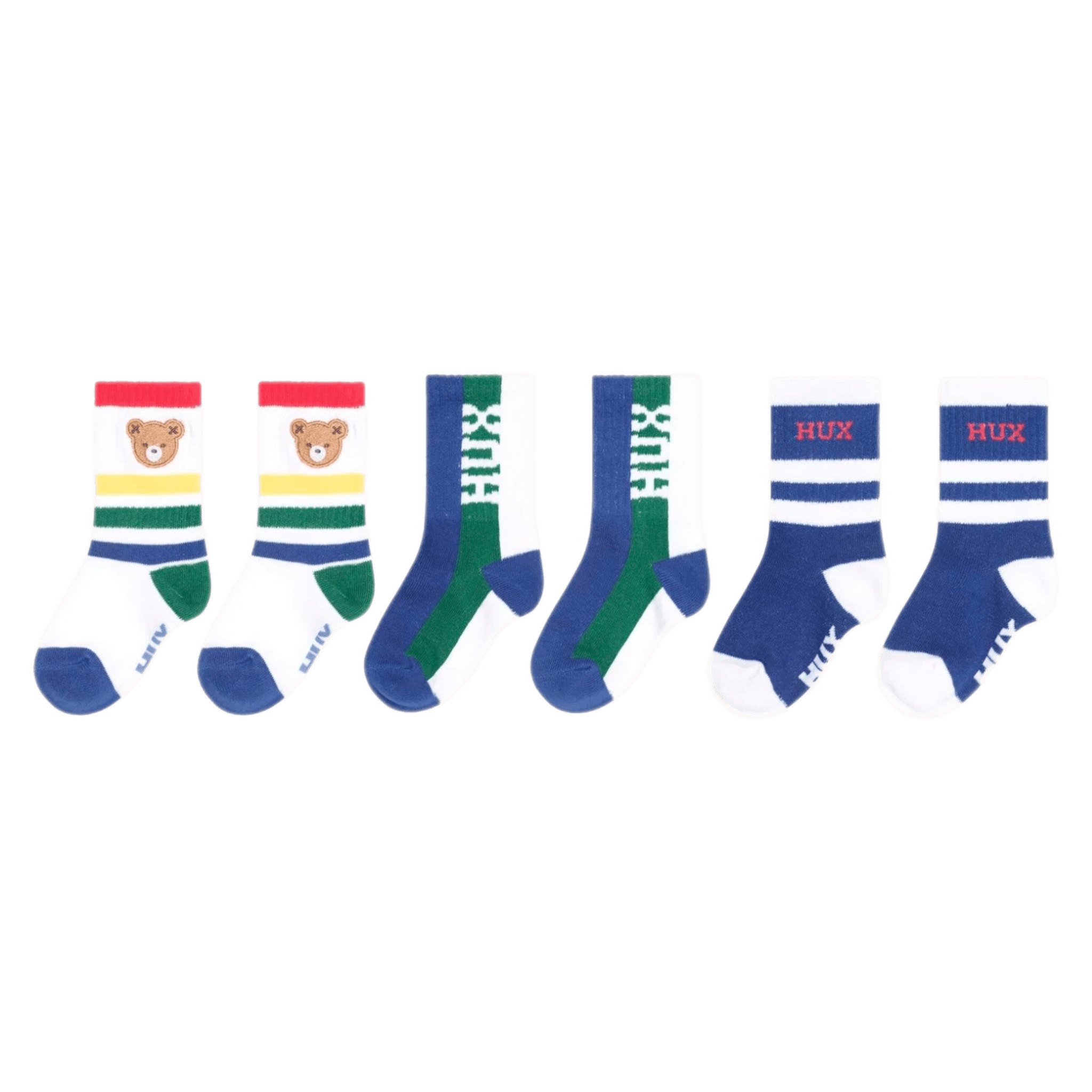 Huxbaby 6-12 Months to 3-5 Years 3Pk Boys Sports Socks - Multi