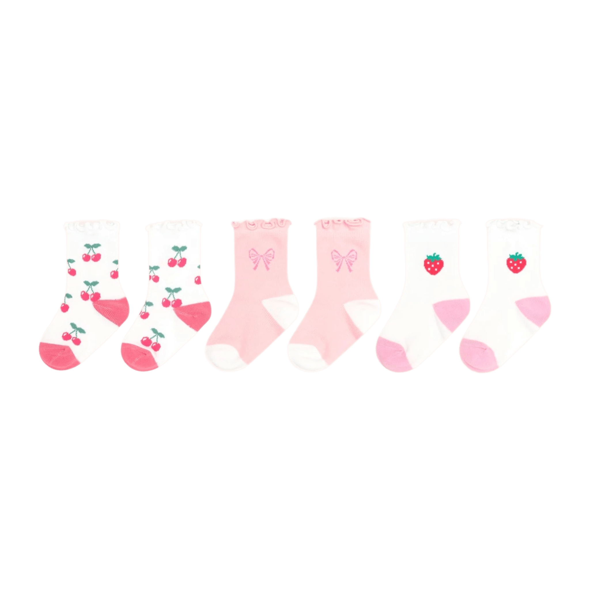 Huxbaby 6-12 Months to 3-5 Years 3Pk Girls Frill Socks - Multi