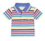 Huxbaby 6-12 Months to 5 Years 6-12M Vintage Stripe Hux Emb Polo - Multi
