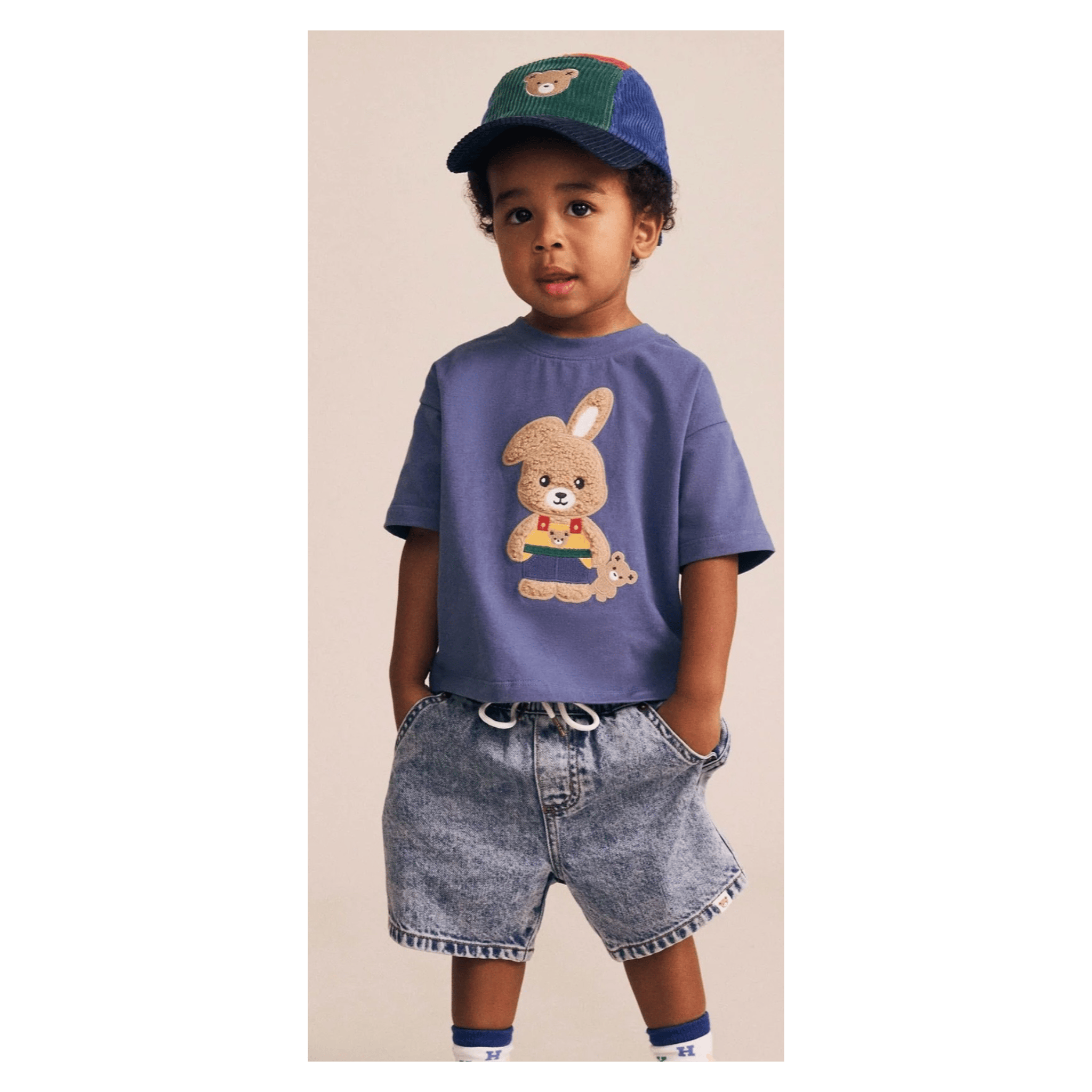 Huxbaby 6-12 Months to 5 Years Dreamy Denim Short - Denim