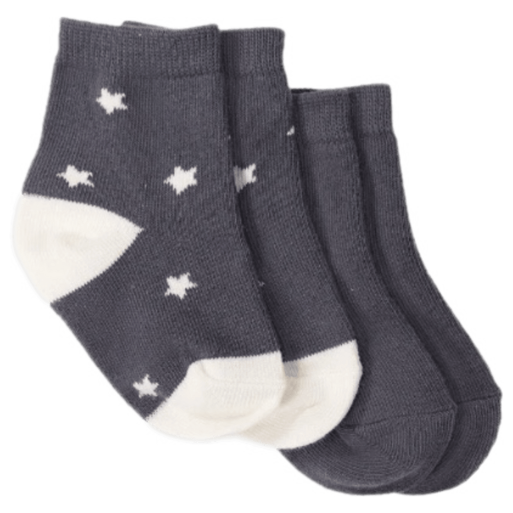 Jamie Kay 0-3 Months to 4-6 Years 0-3M 2PK Sock - Twinkle Toes Deep Lava/Lava