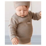 Jamie Kay 0-3 Months to 5 Years Leon Knit Jumper - Tweed Sasha Puppy