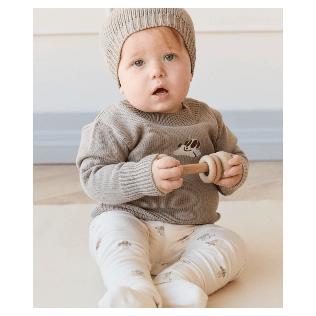 Jamie Kay 0-3 Months to 5 Years Leon Knit Jumper - Tweed Sasha Puppy