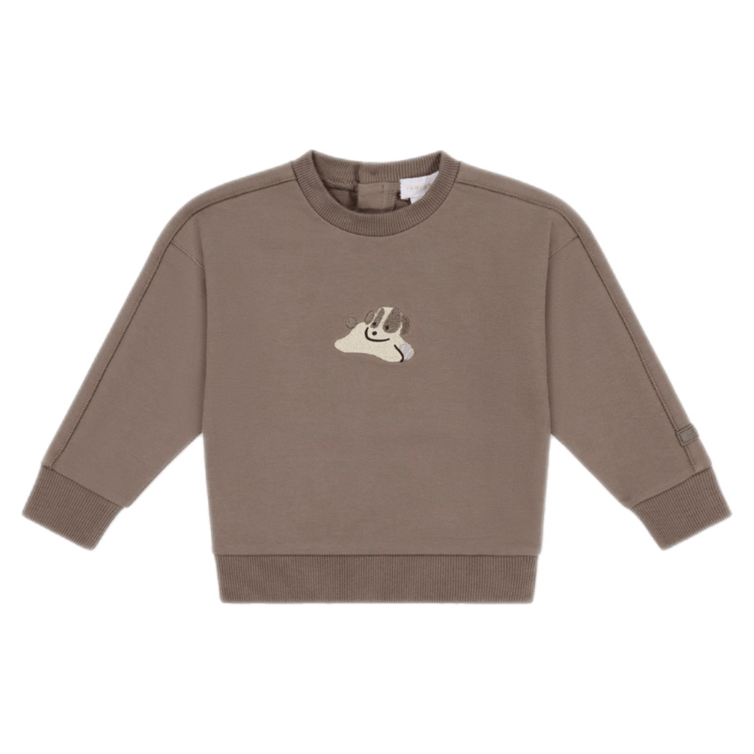 Jamie Kay 6-12 Months to 5 Years 6-12M Georgie Sweatshirt - Tweed Sasha Puppy