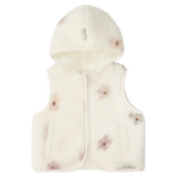 Jamie Kay 6-12 Months to 5 Years 6-12M Kai Sherpa Vest - Fifi Spaced Egret
