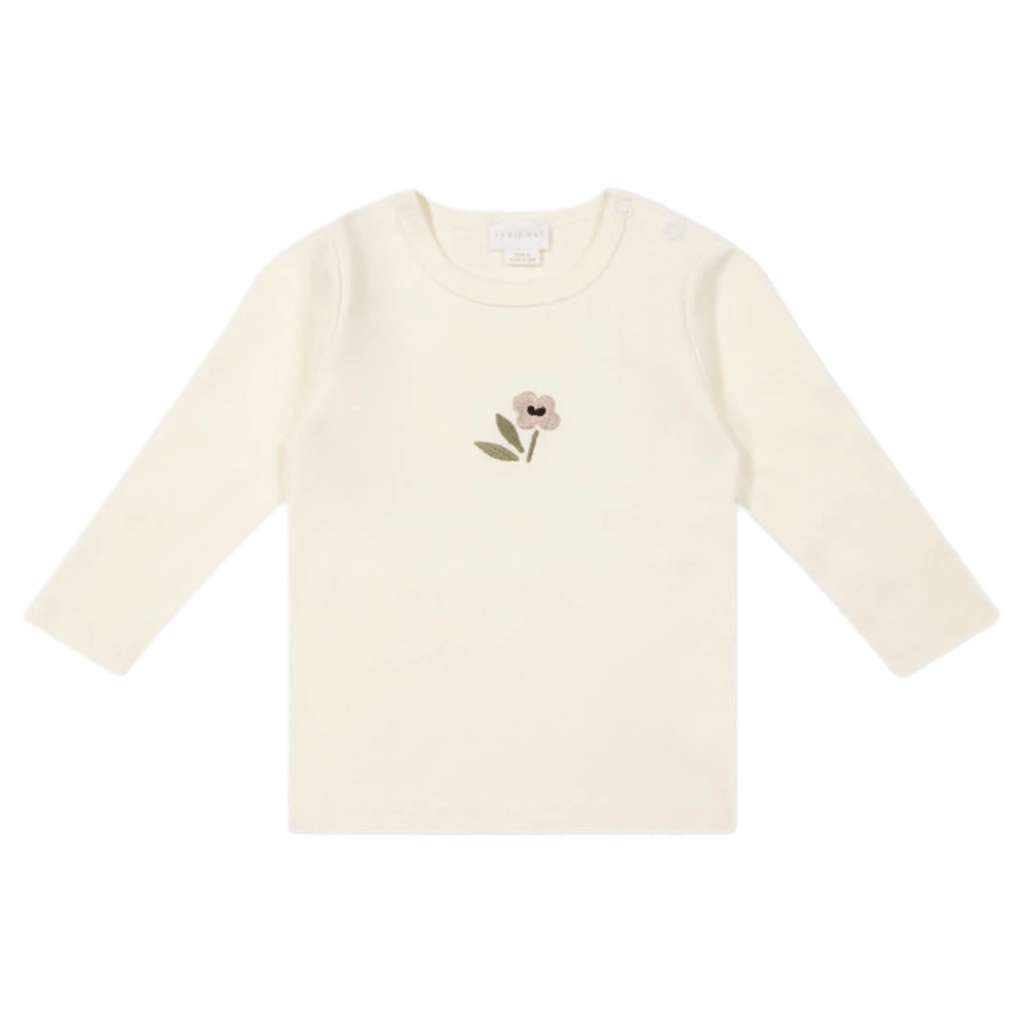 Jamie Kay 6-12 Months to 5 Years 6-12M Long Sleeve Top - Parchment Petite Goldie