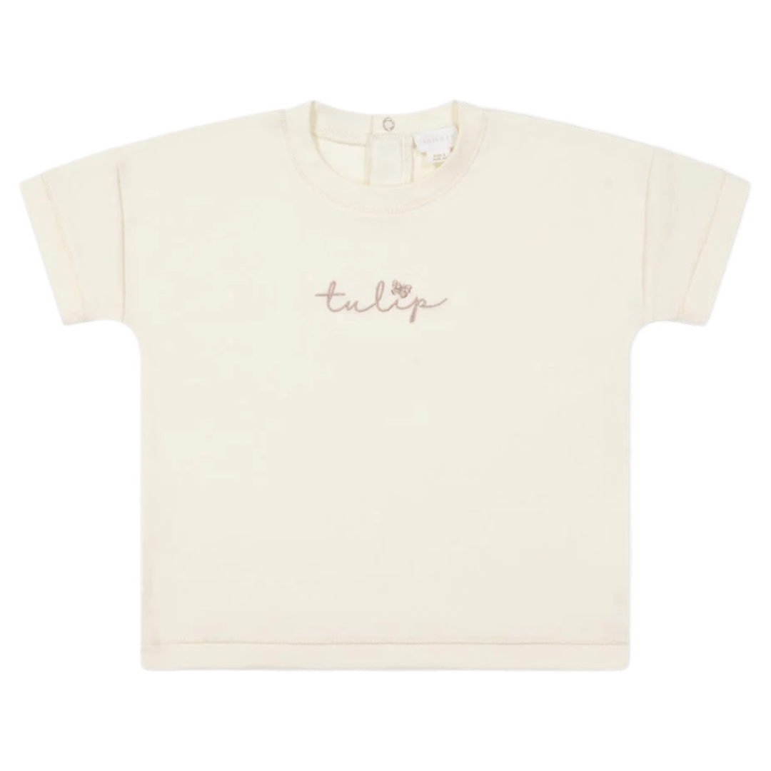 Jamie Kay 6-12 Months to 5 Years 6-12M Mimi Top - Parchment Tulip