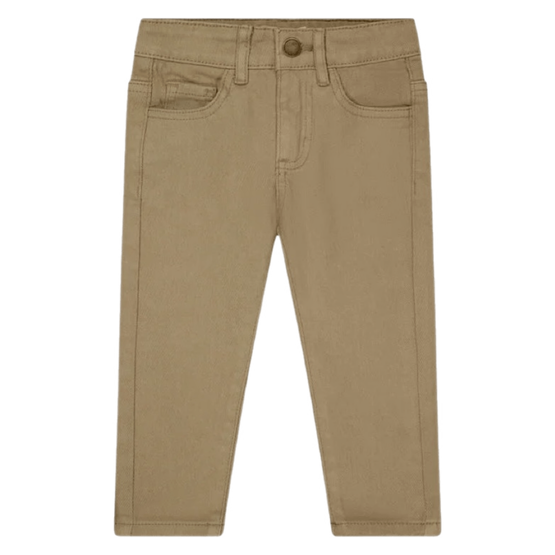 Jamie Kay 6-12 Months to 5 Years Austin Cotton Twill Pant - Woodsmoke