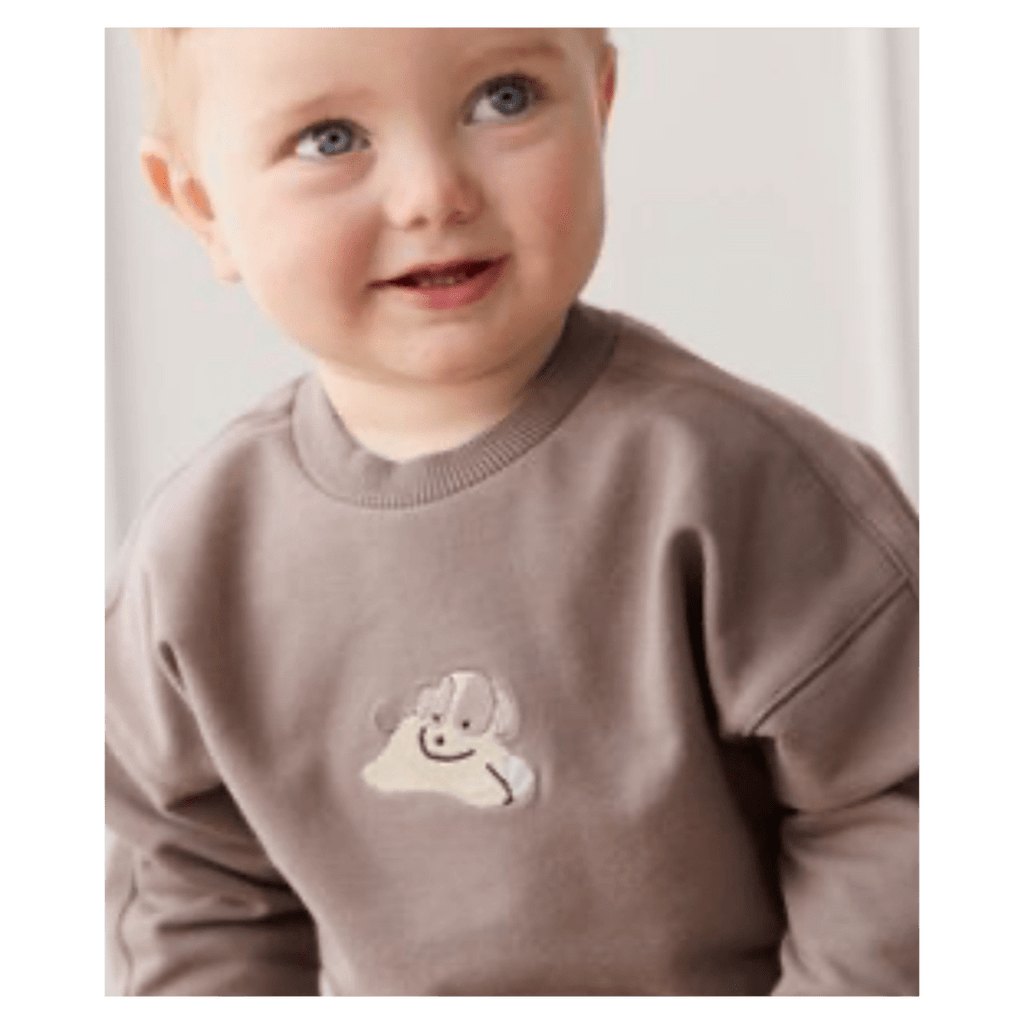 Jamie Kay 6-12 Months to 5 Years Georgie Sweatshirt - Tweed Sasha Puppy