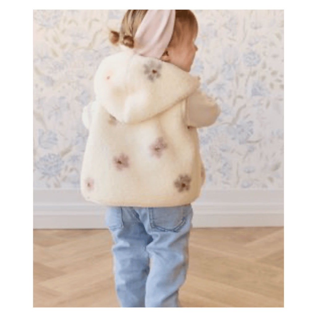 Jamie Kay 6-12 Months to 5 Years Kai Sherpa Vest - Fifi Spaced Egret