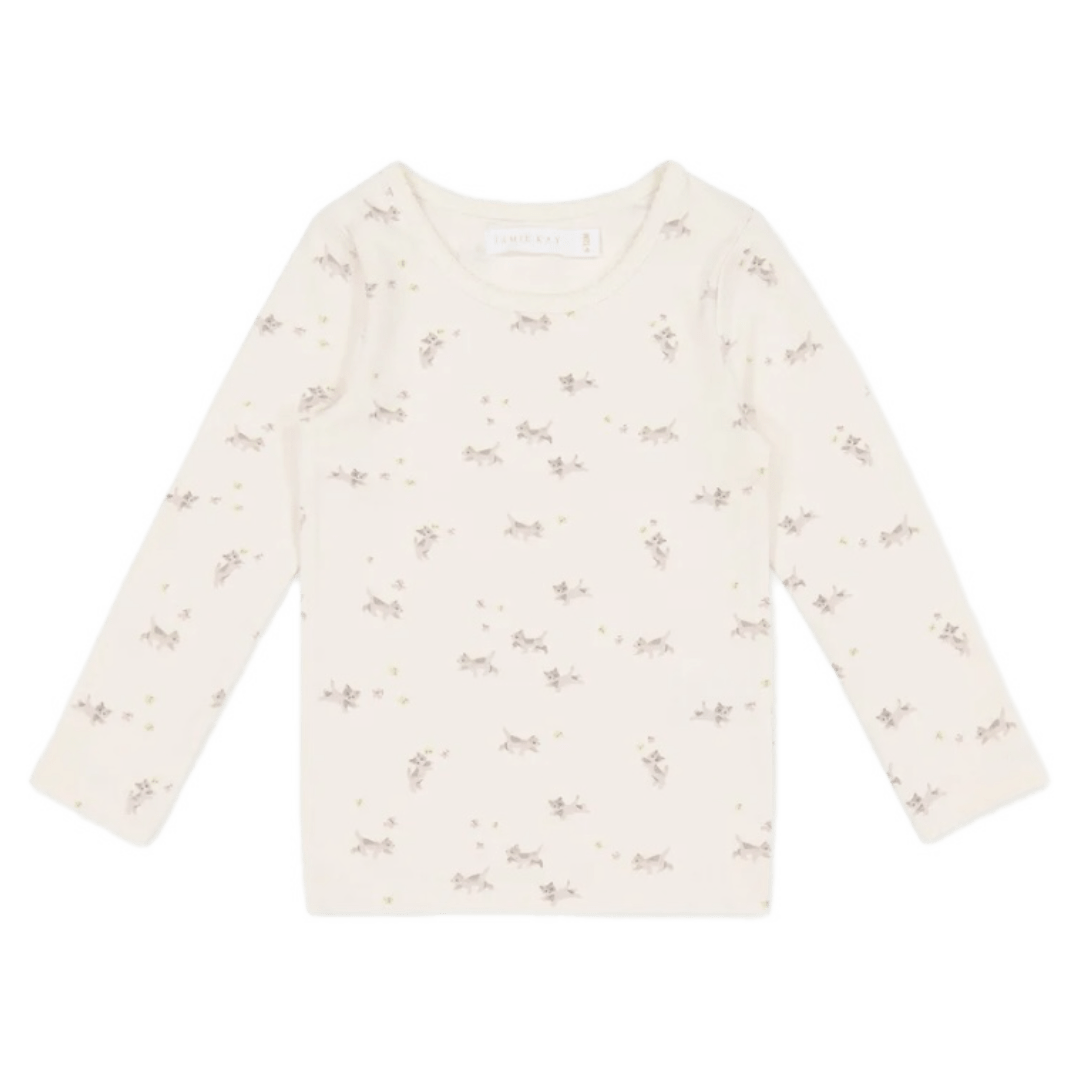 Jamie Kay 6-12 Months to 5 Years Long Sleeve Top - Playful Kittens