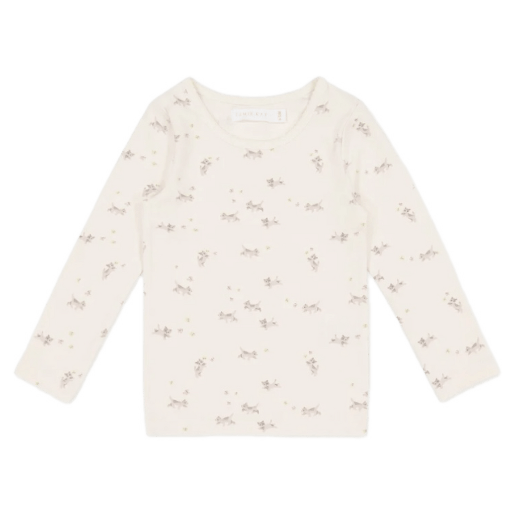 Jamie Kay 6-12 Months to 5 Years Long Sleeve Top - Playful Kittens