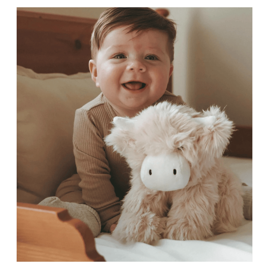 Jamie Kay Birth Plus Snuggle Bunnies - Hilda the Highland Cow Beige