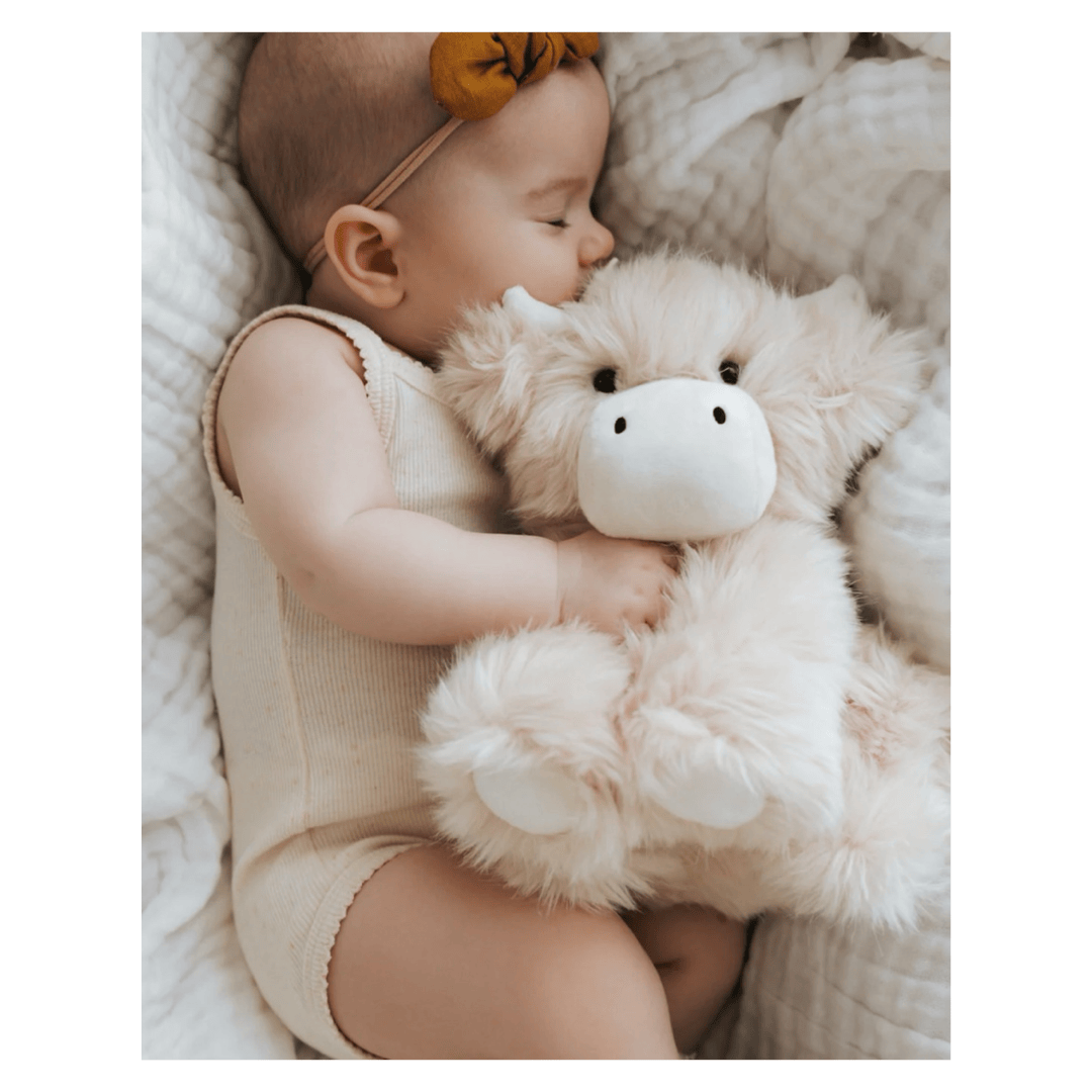 Jamie Kay Birth Plus Snuggle Bunnies - Hilda the Highland Cow Beige