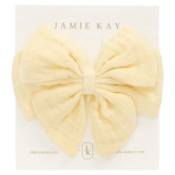 Jamie Kay One Size Muslin Annalise Bow - Sunshine