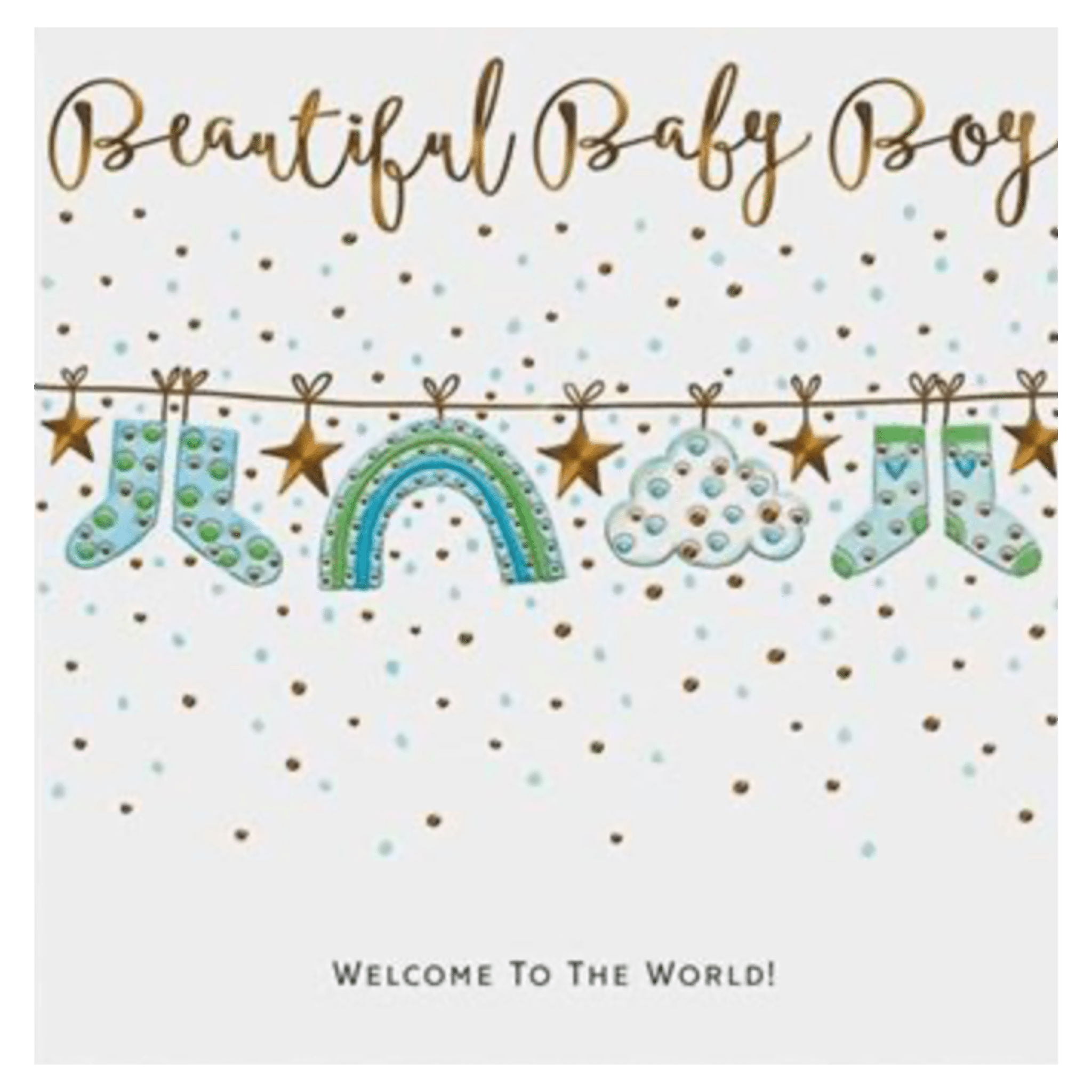 Janie Wilson Birth Plus Greeting Card - Beautiful Baby Boy