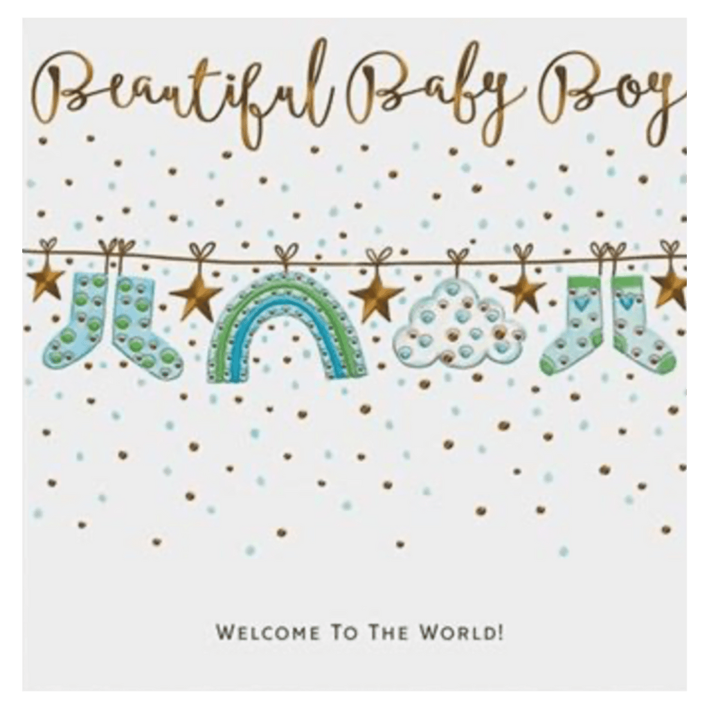 Janie Wilson Birth Plus Greeting Card - Beautiful Baby Boy