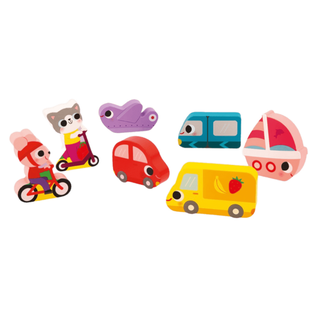 Janod 18 Months Plus Chunky Puzzle Vehicles