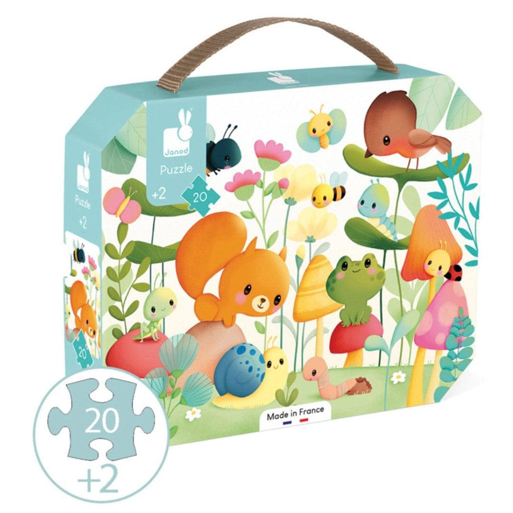 Janod 2 Plus 20 Pc Puzzle - Garden Friends