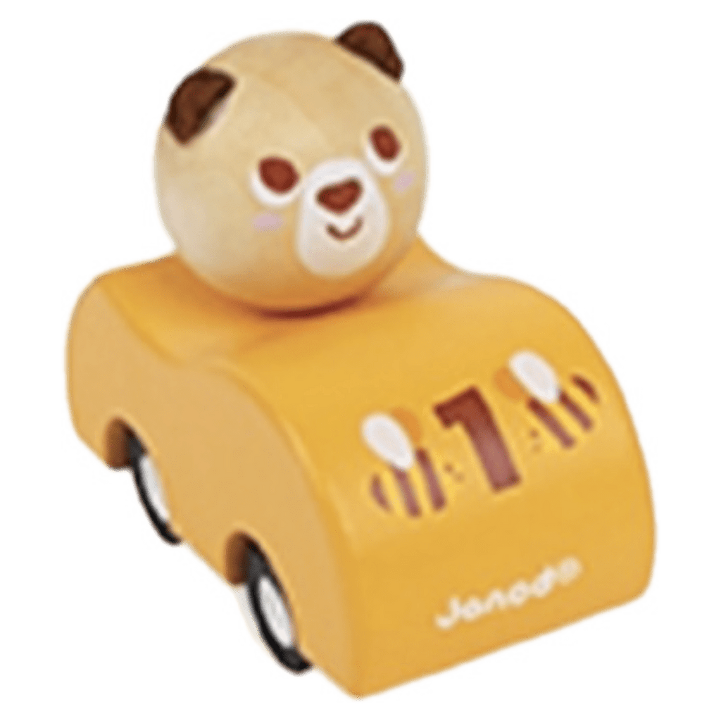 Janod 2 Plus Bear Pull Back Cars