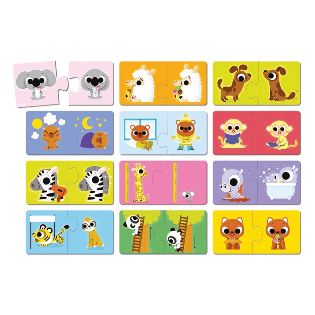 Janod 2 Plus Opposites Puzzles