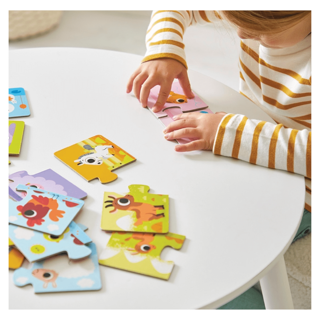 Janod 2 Plus Parent & Baby Animal Puzzle