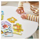 Janod 2 Plus Parent & Baby Animal Puzzle