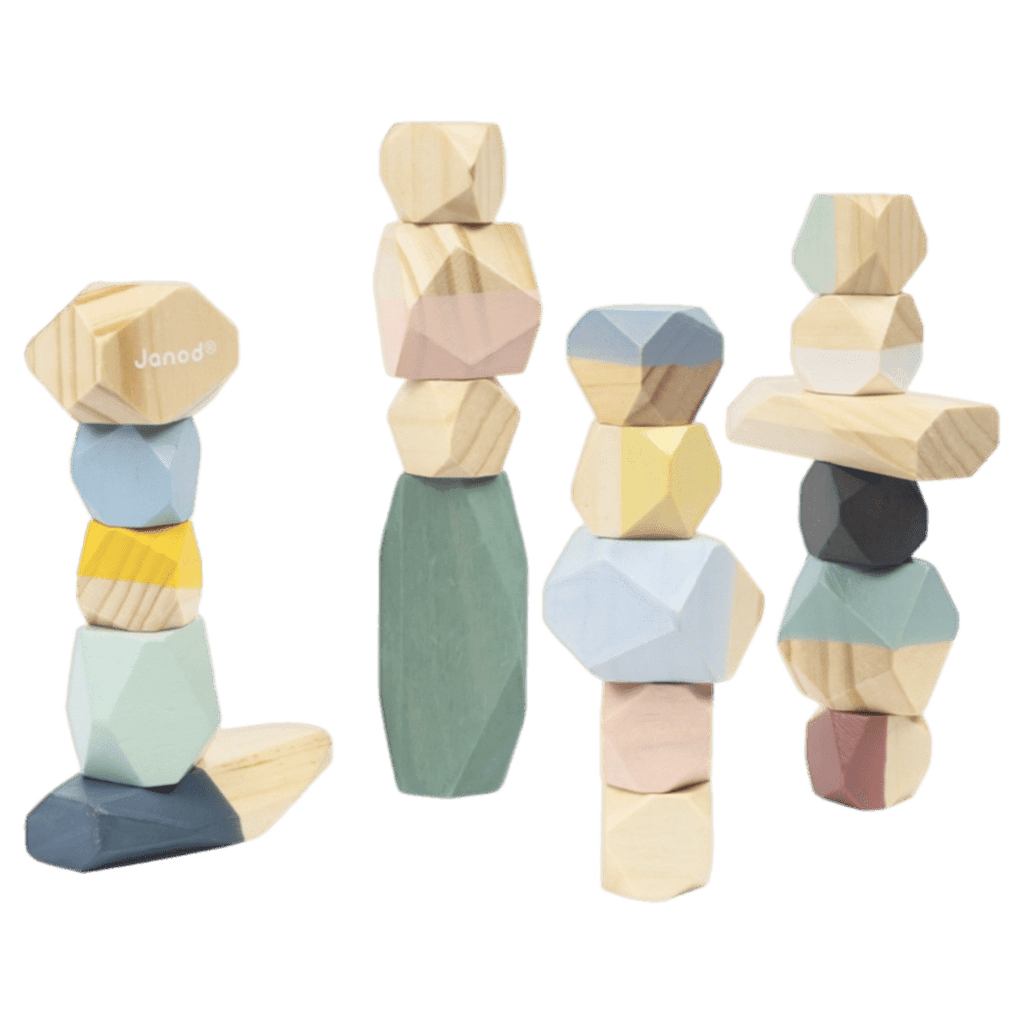 Janod 2 Plus Sweet Cocoon Stacking Stones