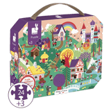 Janod 3 Plus 24 Pc Observation Puzzle - Fairy Tales