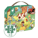 Janod 3 Plus 24 Pc Puzzle - Farm
